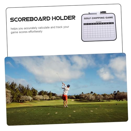 Marcador de golf YARNOW con portapuntaje portátil doble cara miniatura 7