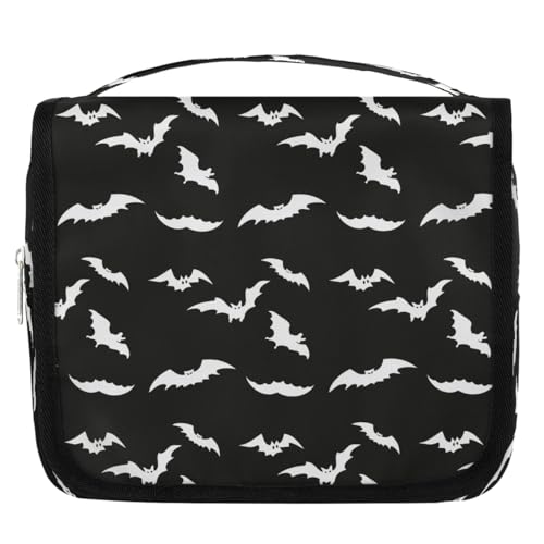 Bat Travel Toiletry Bag Women Men Hanging Cosmetic Organizer Portable