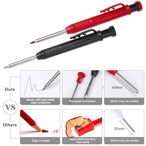 2 Pack Carpenter Mechanical Pencils