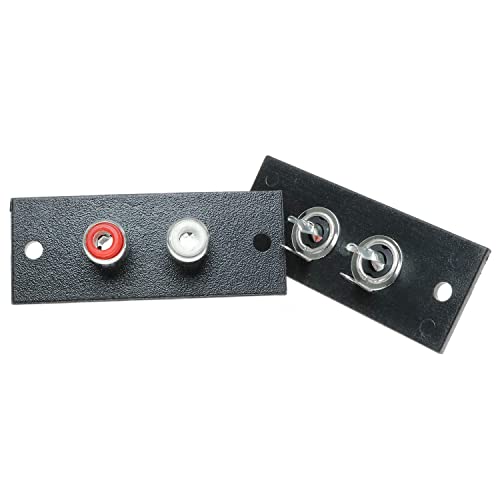 Conector RCA 5 piezas negro para panel miniatura 2