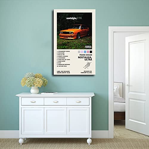 Yezlh Frank Poster Ocean Nostalgia Ultra Music Album Cover Signed Limited Edition Canvas Poster Wall Art Decor Print Picture Paintings For Living Room Bedroom Decoration Unframe:12X18Inch(30X45Cm) #TOP3
