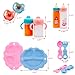 Baby Doll Accessories Magic Bottle set Magic Disappearing Milk Juice Bottles Sippy Cups with Pacifiers Bowl Spoons, Doll Bottle Toys Feeding Pretend Playset for Kids Girls Ages 3+ (Small set(10pcs))