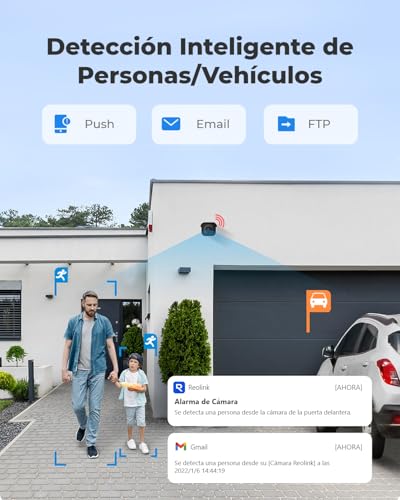Miniatura 3 de Reolink 4k 8mp Camara Vigilancia Exterior Poe Con Detección De Personas Vehículos Mascota, Ip67 Impermeable, Alerta Inteligente,Camara De Seguridad Con Ranura Para Tarjeta Sd, Lapso De Tiempo Rlc-810a