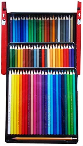 Koh-I-Noor 3835 POLYCOLOR - Artist Pencils with Sharpener and 2 Graphite Pencils in a Cardboard case - Assorted Colours, 36 Pieces
