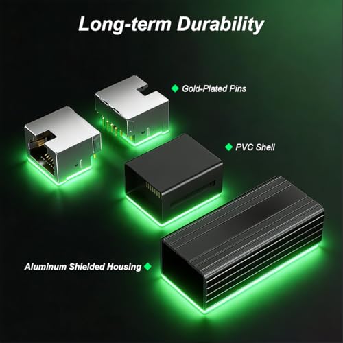 Image of Verilux RJ45 Connector with 10Gbps for Cat8 /Cat7 /Cat6 /Cat5e Cables