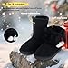 Girls Winter Boots Warm Toddler Snow Boots Cozy Fuzzy Kids Ankle Boots Boys Outdoor Fashion Booties Shoes for Little Big Kid