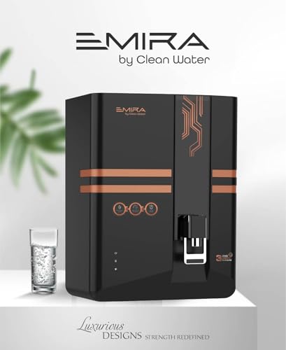 Image of Emira Water Purifier with Copper, Zinc and Alkaline Technology, Copper Black