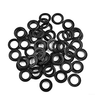 [ADJUSTABLE SIZE OPTIONS] This set includes adjustable inner diameter of 15mm and outer diameter of 28mm, allowing for applications across various projects. [RELIABLE PLASTIC MATERIAL] Crafted from resin, these eyelets are designed to replace metal o...