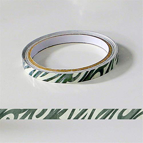 Bordure de papier peint Rayures vertes Décoration murale amovible Frise Murale Autocollant Papier Peint Autocollant imperméable en PVC Plinthe 1cm X 300cm