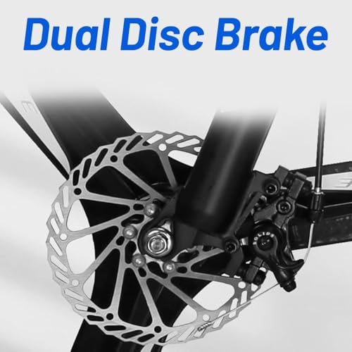 Image of Amaze Kai Dual Suspension Bikes Bm Foldable Gear Cycle for Men with 21 Speed Gear 6 Spoke | Folding Mountain Bike with Double Disc Break & Mac Wheel, 26 Inch (Blue)