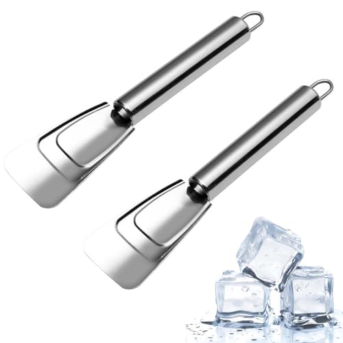 2 cucharas para frigorífico, rascador, Gadgets de Cocina Pala para Refrigerador, Hielo para Cocina Congelador Pala,para Descongelar，para La Limpieza De La Cocina Doméstica