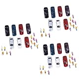 ibasenice 150stücke Miniaturmodell Zufällige Farben Für Layouts Und Dioramen Für Jahren Geeignet Kleine Teile Türen Fixiert Räder Bewegungsunfähig