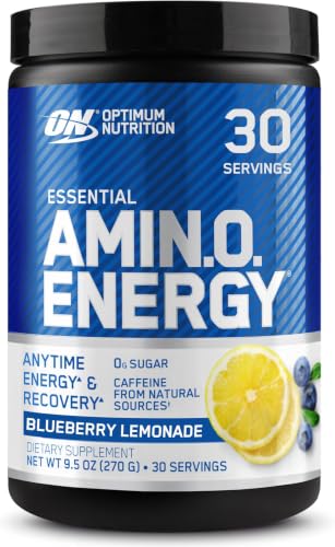 Image of Optimum Nutrition Amino Energy - Pre Workout with Green Tea, BCAA, Amino Acids, Keto Friendly, Green Coffee Extract, Energy Powder - Blueberry Lemonade, 30 Servings (Packaging May Vary) (Pack of 6)