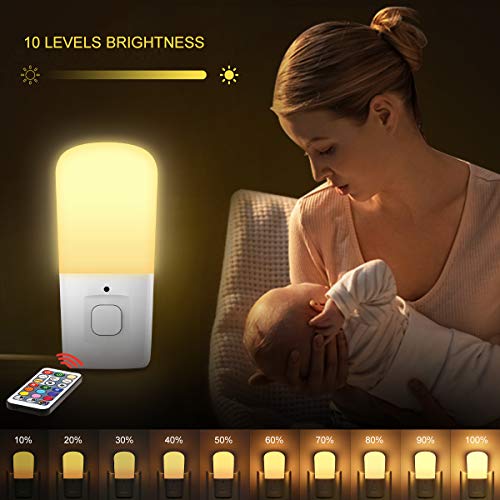 L Lohas Led LH-GY009-RGB-2P Lohas Kids Led Night Lights Plug In, Rgb Color Changing Plug Into Wall Lights Remote thumb #1