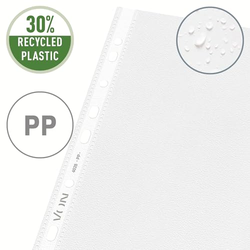 Fundas transparentes A4 Leitz con plástico de 65 micras duradero para conservación de folletos 3