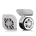 XiaoShiJie (Set of a Pair) 360 Degree Swivel Luggage Mute Wheel Suitcase Replacement Repair Wheels Parts Spinner (DiLong W059#) (Gray)