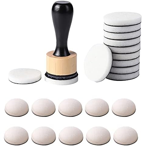 CYFUN DESIGN Mini Ink Paints Mixing Blending Tools with Foams Replacement Refill Foam Set Painting Drawing Art Supplies Handle Ink Tools Crafting Project Scrapbooking Supplies Cover