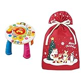 アガツマ(AGATSUMA) アンパンマン たっちしてタッチ！テーブル 対象年齢10ヶ月から + クリスマス ラッピング袋 セット E