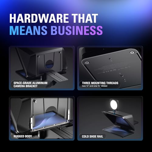 Image of Elgato Prompter XL, Full-Sized Teleprompter, Removable | 15.6-inch detachable Full HD display, Doubles as conferencing monitor, Fits DSLR, mirrorless, studio cameras, USB-C 3.2