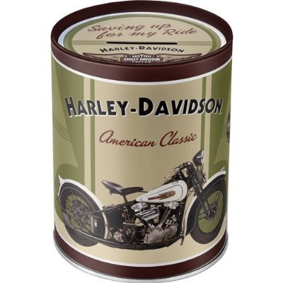 Nostalgic-Art 31002 - Salvadanaio, MOD. Harley-Davidson Knucklehead, Confezione Originale