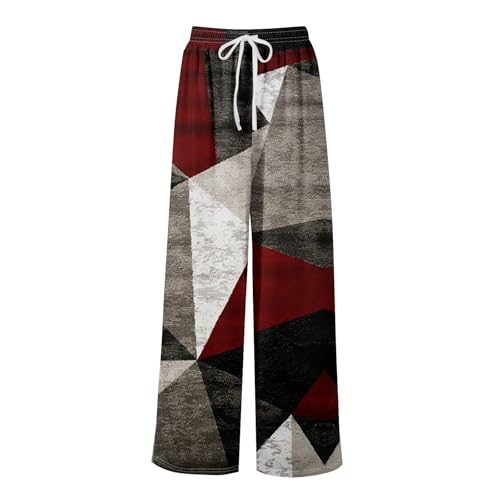 Wide Leg Pants Woman High Waisted Floral Pants Boho Pull On Beach Pant Summer Casual Tropical Hawaiian Trousers3