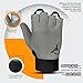 Rebz Wheelchair Full Thumb Fingerless Gloves Ideal Choice for Active Lifestyle Wheelchair Gloves for Men Non Slip Grip to Boost Mobility Breathable Wheelchair Gloves for Intense Sports - Racing