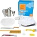Premium Beekeeping Supplies Starters Kit | 6 Piece Tool Set | Includes Bee Hive Smoker, Uncapping Fork Tool, Bee Brush, Frame Grip, Extracting Scraper, Bee Feeder Tool