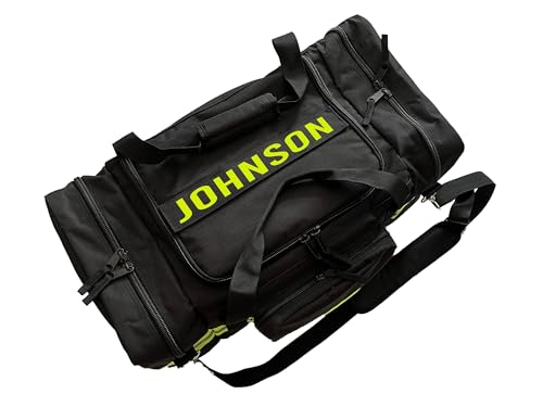 Personalized Firefighter Ripstop Duffel Bag (Black)3