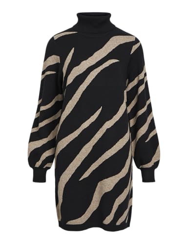 Robe en tricot femme col roulé Object Objray imprimée manches longues