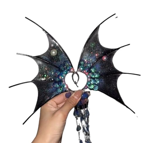 CoBtee Ears Princess Auricular Fins Ear Cuffs Clips No Piercing Earrings Dress up Costume Halloween Party Cosplay Women