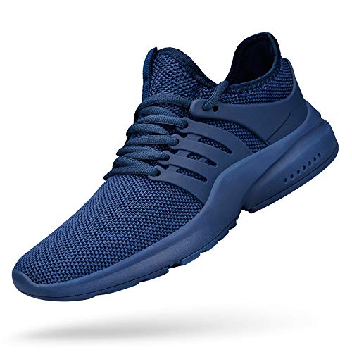 QANSI Mens Work Shoes Non Slip Running Sneakers Mesh Lightweight Athletic Sports Slip