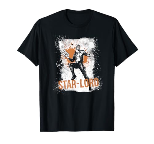 Marvel Star-Lord Guardians of the Galaxy Splatter Tee T-Shirt