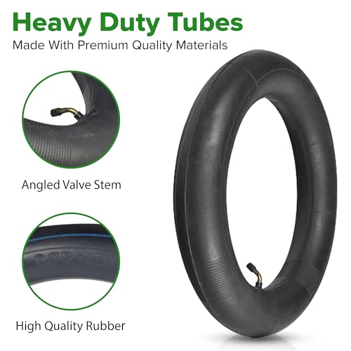 Image of AlveyTech 3.00-10 Tube and Tire Kit for Dirt Bikes (Single) - Replacement Bundle for Coolster, Baja, Pit Pocket Mini Bike, Directional Knobby Tread, Pneumatic Rubber Tires, 2-Wheeler Accessories