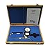 Harpenden Skinfold Caliper with Calibration Dowel, Wood Case, and Instruction Manual with Charts to Measure and Calculate Body Fat Percentage - 0.2 mm Accuracy, Scientific