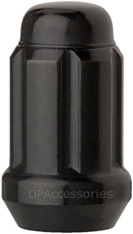 DPAccessories Black Spline Lug Nuts – M12x1.50 Thread, Set Of 24 – For Aftermarket Wheels On Cars & Trucks
