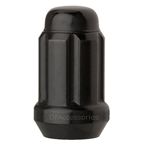Dpaccessories 24 Black 12X1.5 Closed End Spline Tuner Lug Nuts For Aftermarket Wheels D5246P-2308/24 #TOP1