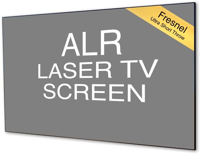 Image of BIG VUE Ultra Short Throw Laser TV Screen, 100-Inch Fresnel, Ambient Light Rejecting (ALR), 1.2 Gain, 4K Ultra HD, Wall-Mount Projection Screen for Ultra Short Throw Projector