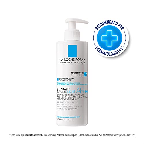 La Roche-Posay, Lipikar Baume light AP+M 400ml, Hidratante Intensivo de rápida absorção e textura le