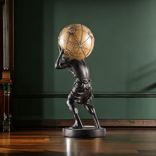 Estatua grande de Atlas 17 pulgadas decoración hogar miniatura 5