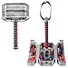 Produktbild Buyton Avengers Thor Hammerwerkzeug-Set, 28-teiliges Haushalts-Werkzeug-Set  Thor Schlachthammer  langlebig, Chrom-Finish Werkzeuge mit Thor Hammer Koffer