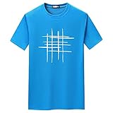 T-Shirt Hombre Regular Fit Cuello Redondo Personalidad Hombre Shirt Verano Tendencia Creativa Impresión Manga Corta Hombre Shirt Casual Moda Diseño Fresco Hombre Ropa De Calle O-018 XXL