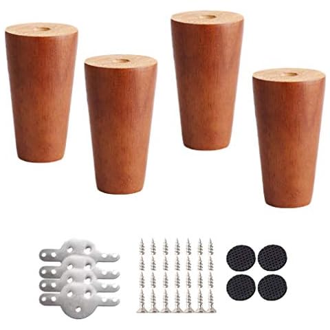 4pcs Wood Furniture Legs,Sofa Legs Cover