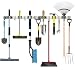 Piyl Broom Mop Holder Wall Mount Metal Tool Organizer Heavy Duty Holds Up to 30 lbs, Home Garage Garden Hooks Hanger Rack Storage 2packs