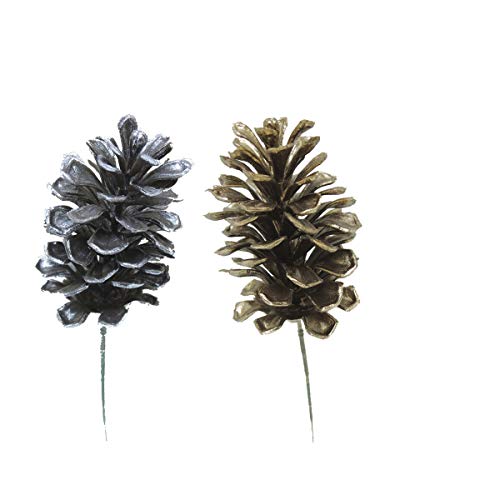 Darice Mini Pinecone Pick Gold - 2.5 x 9 inches