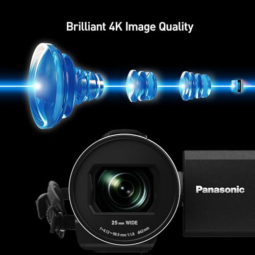 Image of Panasonic VX3 (HC-VX3) 4K Camcorder, Lightweight Video Camera, Record Memories and Moments That Last