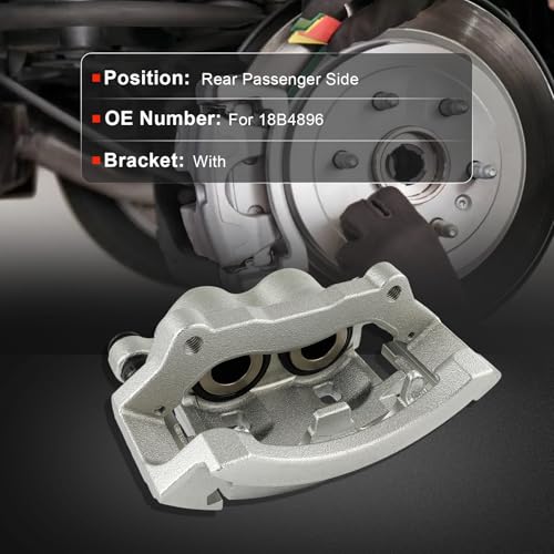 Image of cciyu Rear Right Brake Caliper Assembly w /Bracket 18B4896 2003 2004 2005 2006 2007 2008 For Dodge For Ram 3500