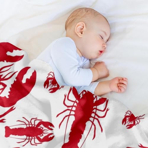 Couverture douce homard plaid microfibre léger idéal pour vos soirées canapé
