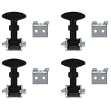 Buyers Products WJ2024 2-1/2 Inch Mini Easy Grip Rubber Hood Catch with Bracket, Heavy Duty Weather Resistant...