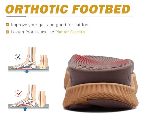 Image of KuaiLu Womens Orthopedic Recovery Walking Arch Support Sandals Cushion Foam