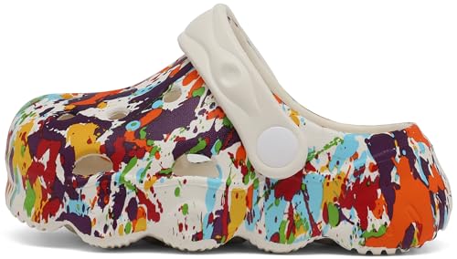 Image of INMINPIN Kids Cute Clogs Cartoon Garden Shoes Boys Girls Slides Slippers Indoor Outdoor Children Water Shower Beach Pool Sandals